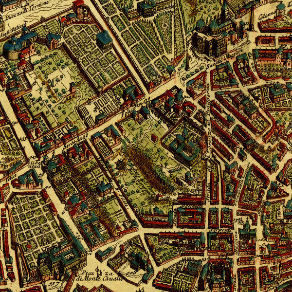 Rome, 1690, Roma Novissima & Accuratissima, Falda, Feuille, Framed City Plan