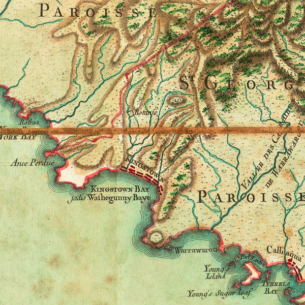 Caribbean, 1778, St. Vincent, Jefferys, Le Rouge, Old Map