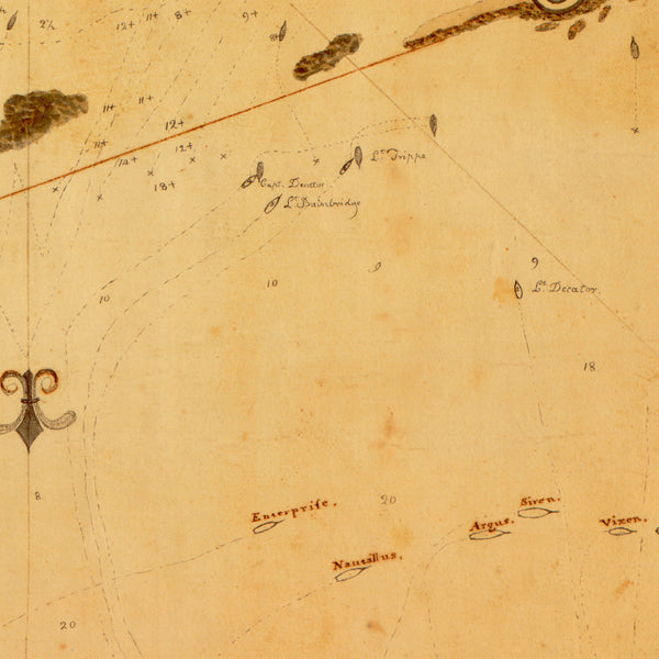 Tripoli, 1804, Battle of Tripoli Harbor, Barbary Wars, US Navy, USMC, Plan & View