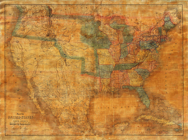 USA, 1839, North America, David Burr, Jedediah Smith Map