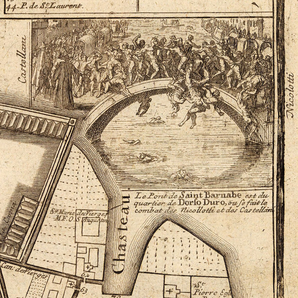 Venice, 1695, Venise Ville Capitale, City Plan, De Fer Map