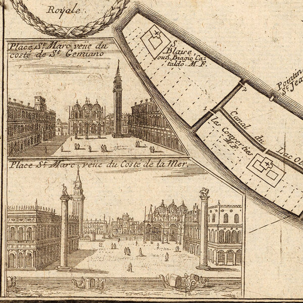 Venice, 1695, Venise Ville Capitale, City Plan, De Fer Map