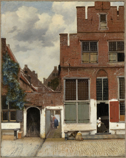 Delft, 1658, The Little Street, Het Straatje, Vermeer, Fine Art Print