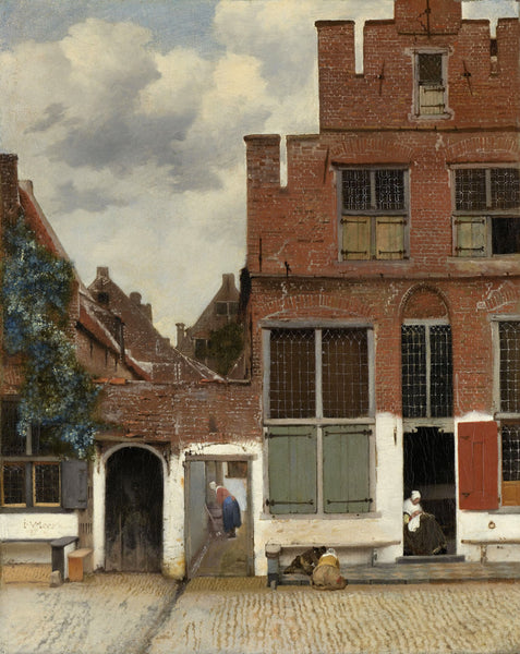 Delft, 1658, The Little Street, Het Straatje, Vermeer, Fine Art Print