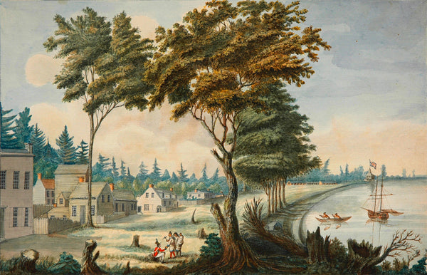 Toronto, 1803, York, Upper Canada, Watercolor View